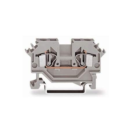 ZŁĄCZKA SZYNOWA 2-PRZEWODOWA  4 MM2 SZARA 281-601