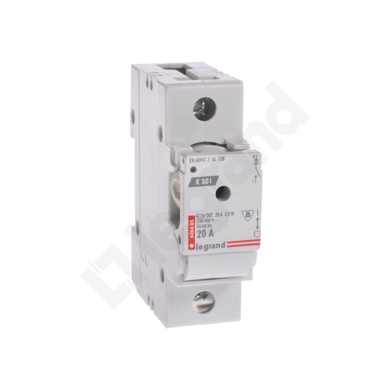 ROZŁĄCZNIK BEZPIECZNIKOWY R 301 20 A 1P, Legrand