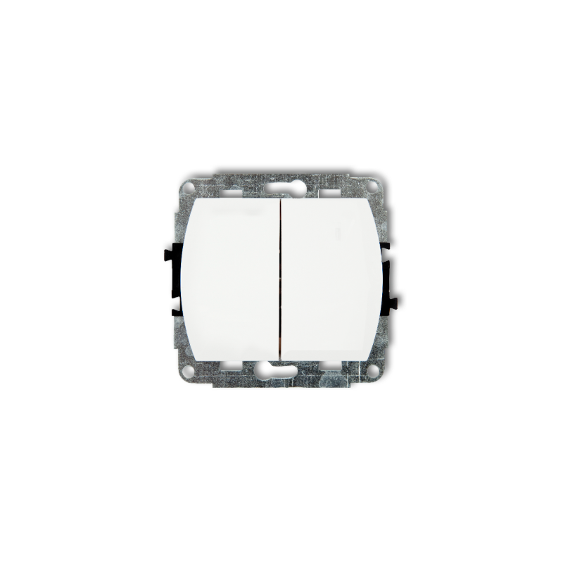 TREND Mechanizm łącznika pojedynczego ze schodowym BIAŁYM WP-10