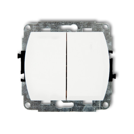 TREND Mechanizm łącznika pojedynczego ze schodowym BIAŁYM WP-10