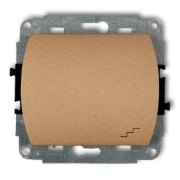 TREND Mechanizm łącznika schodowego ZŁOTY METALIK IP20 8WP-3