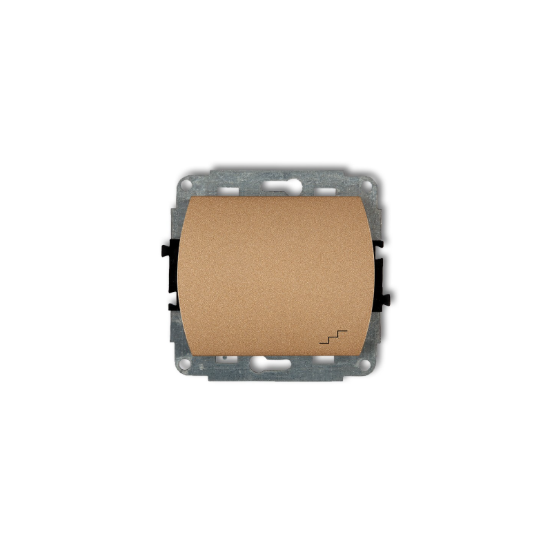 TREND Mechanizm łącznika schodowego ZŁOTY METALIK IP20 8WP-3