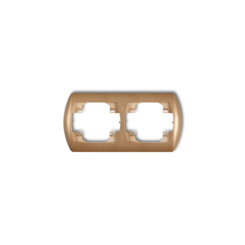 TREND Ramka pozioma podwójna ZŁOTY METALIK 8RH-2