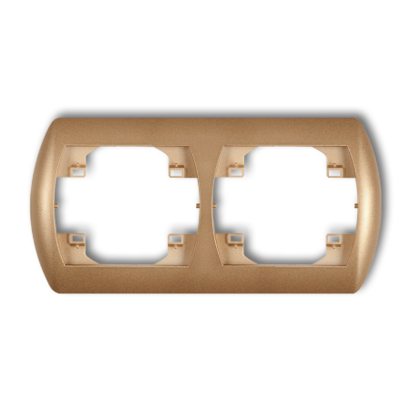 TREND Ramka pozioma podwójna ZŁOTY METALIK 8RH-2