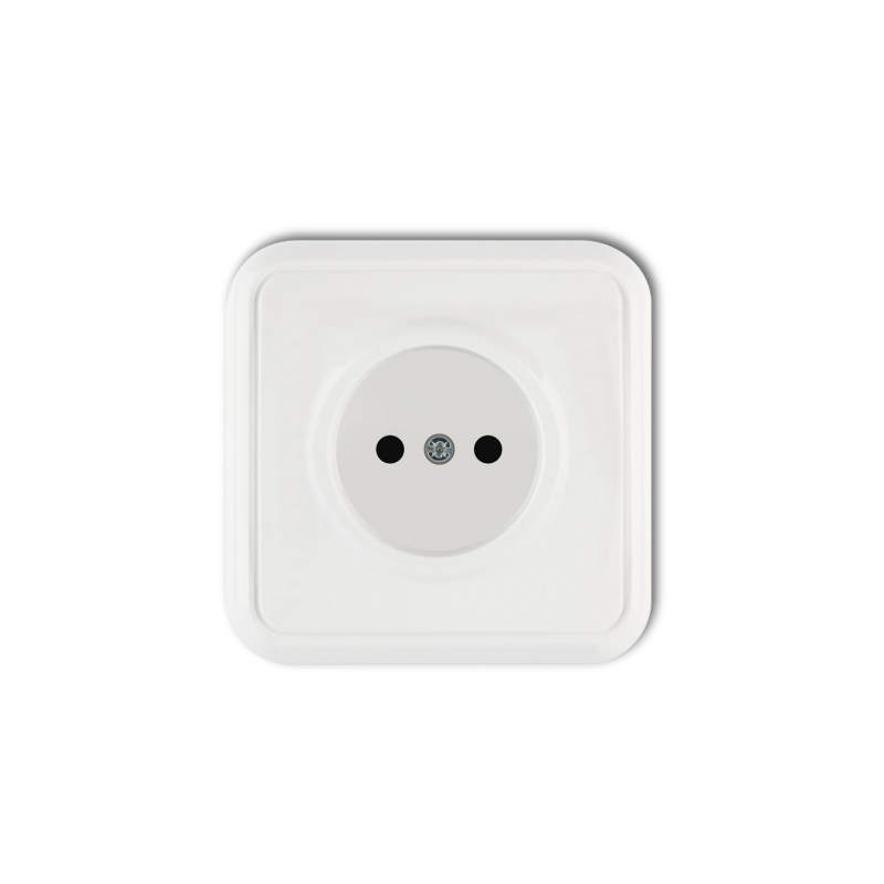 LIZA Gniazdo 2P BIAŁY GPT-1