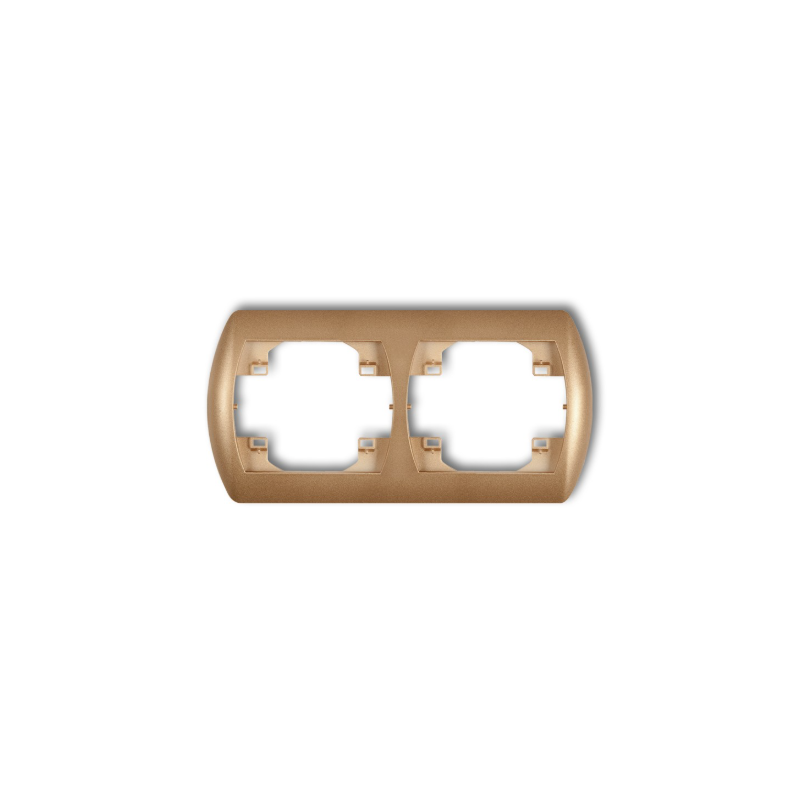 TREND Ramka pozioma podwójna ZŁOTA METALIK 8RH-2