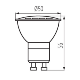 KANLUX LED GU10 6,5W-NW 4000K 530lm 120° AC220-240 TOMI
