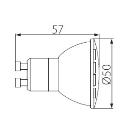 Żarówka LED GU10 6W NW 4000K 440 lm Kanlux 31014 miLEDo