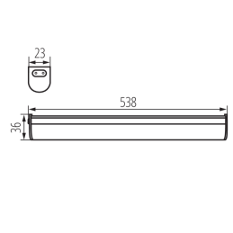 Oprawa podszafkowa MERA LED 10W NW IP20 29211 Kanlux