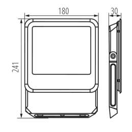 Naświetlacz LED IQ-LED FL-50W-NW 6000lm 4000K barwa neutralna IP65 5 lat gwarancji 33883