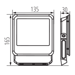 Naświetlacz LED IQ-LED FL-20W-NW 2300lm 4000K barwa neutralna IP65 5 lat gwarancji 33881