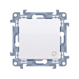 SIMON 10 przycisk dzwonek (moduł) 10AX 250V~ szybkozłącza biały CD1C.01/11