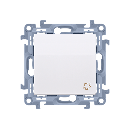 SIMON 10 przycisk dzwonek (moduł) 10AX 250V~ szybkozłącza biały CD1C.01/11