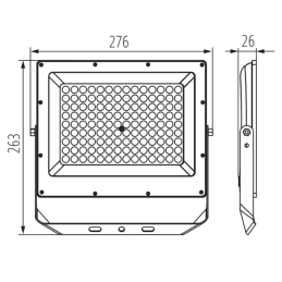 Naświetlacz LED ACETE 100W CCT GR 3000/4000/6500K IP65 szary 38494