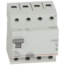 WYŁĄCZNIK RÓŻNICOWOPRĄDOWY RX3 4P 40A 30MA TYP AC, Legrand