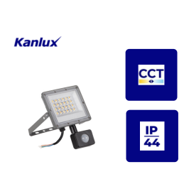 Naświetlacz LED ACETE 20W szary z czujnikiem ruchu CCT SE GR IP44 38496