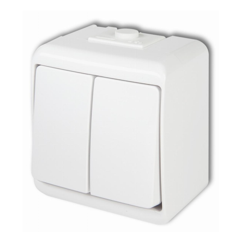 JUNIOR ŁĄCZNIK ŚWIECZNIKOWY BIALY IP54 WHE-2 KARLIK