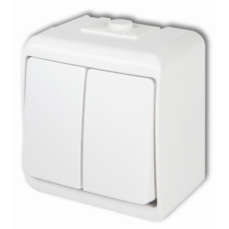 JUNIOR ŁĄCZNIK ŚWIECZNIKOWY BIALY IP54 WHE-2 KARLIK