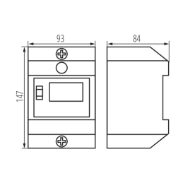 Obudowa wyłącznika silnikowego KMP-DB Kanlux 24089