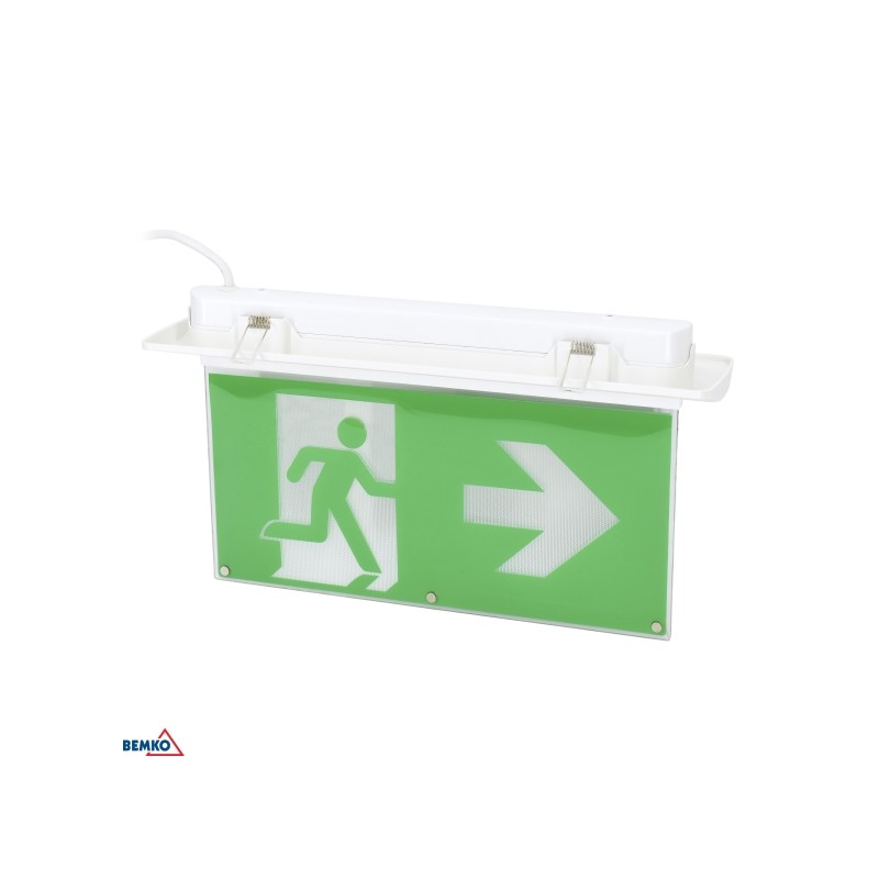 Piktogram do oprawy MALER z poziomą strzałką w lewo 324x158 mm |BEMKO| Elgra Bytom