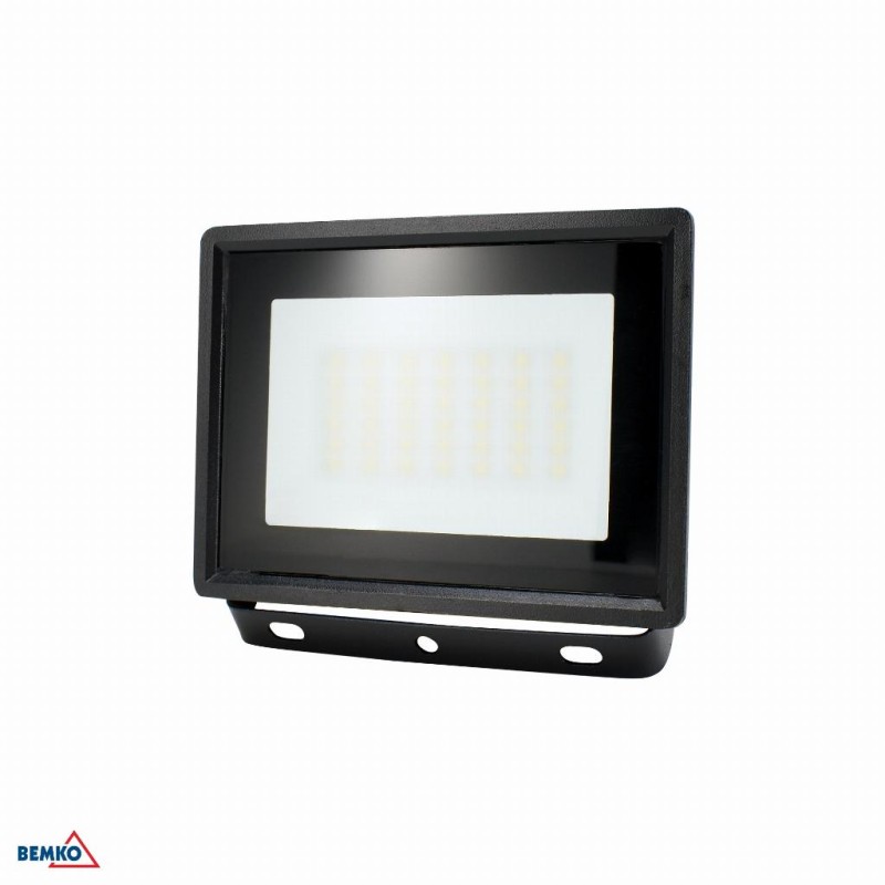 NAŚWIETLACZ LED 30W 4000K 2520lm IP65 CZARNY – BEMKO KASTEL2 C64-LFK2-030BL-4K NAŚWIETLACZ LED 30W 4000K 2520lm IP65 CZARNY – BEMKO KASTEL2 C64-LFK2-030BL-4K
