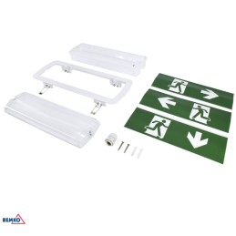 Oprawa awaryjna natynkowa GALER 3H 3,5W IP65 z piktogramami | Bemko | Elgra Bytom