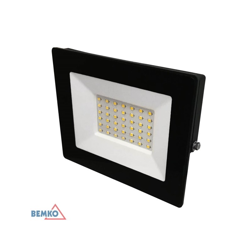 NAŚWIETLACZ LED 30W 4000K 2800lm IP65 CZARNY | S-C64-LFK-030BL-4K | BEMKO | Elgra Bytom