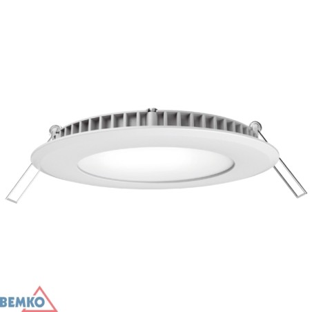 OPRAWA LED DOWNLIGHT 9W 4000K 540lm OKRĄGŁA BIAŁA IP20 | BEMKO |Elgra Bytom