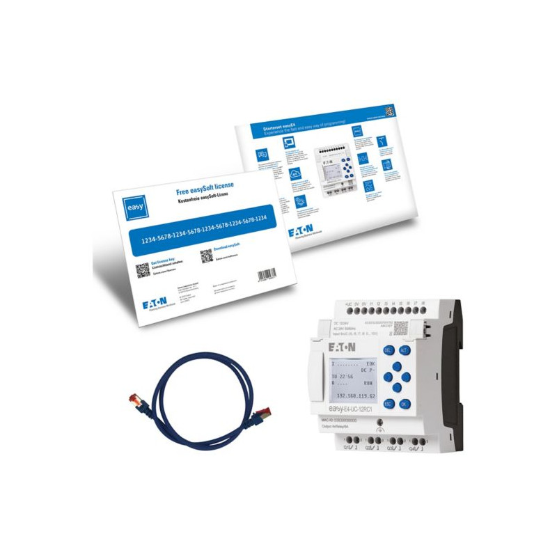 EASY-BOX-E4-UC1 Starterkit easyE4 – Soft + kabel kresowy | EATON 197227 | Elgra Bytom