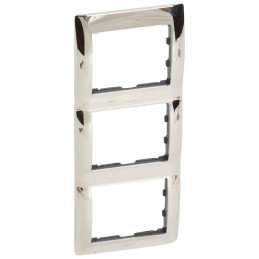 SISTENA LIFE RAMKA CHROME POTRÓJNA PIONOWA, Legrand