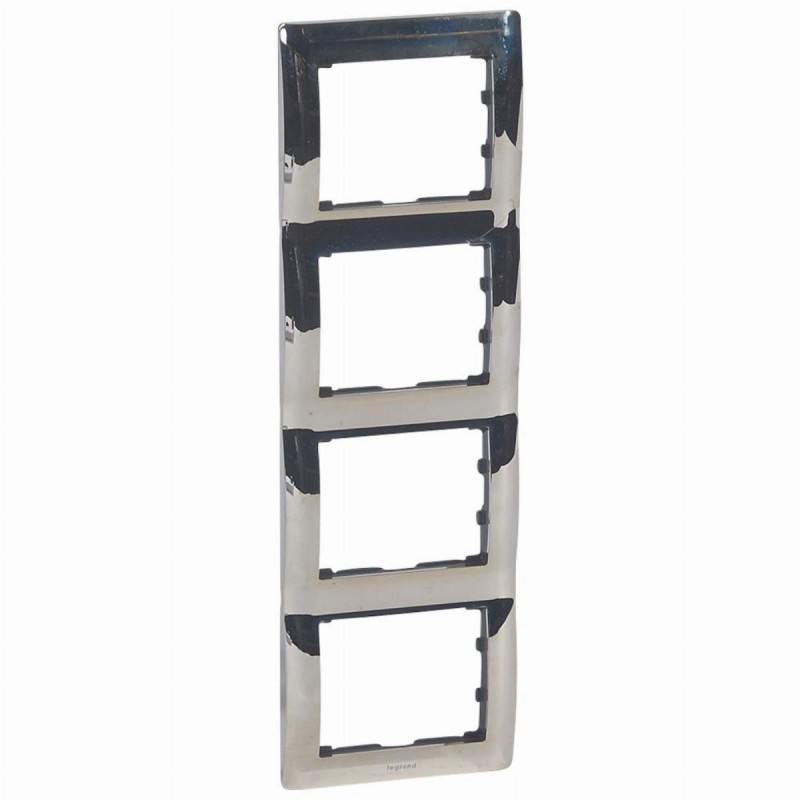 SISTENA LIFE RAMKA CHROME POCZWÓRNA PIONOWA, Legrand