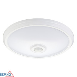 Plafoniera LED DORIA 12W 4000K 1000LM IP20 z czujnikiem PIR czarna |BEMKO|Elgra Bytom