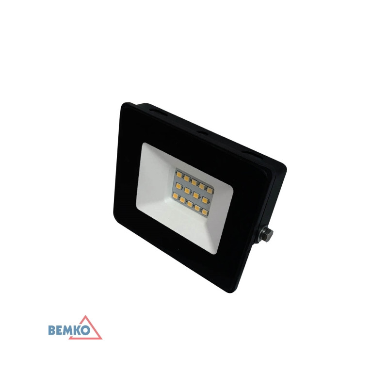 Naświetlacz LED 10W 4000K IP65 KASTEL Czarny | BEMKO | ELGRA Bytom