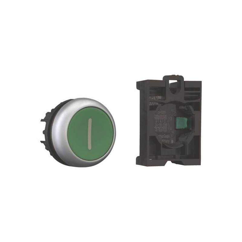 Przycisk sterowniczy 22mm zielony z samopowrotem M22-D-G-X1/K10 216512