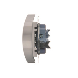 Simon 54 DGZ2MZ.01/11 Gniazdo podwójne z uziemieniem 16A IP20 | Białe z przesłonami torów