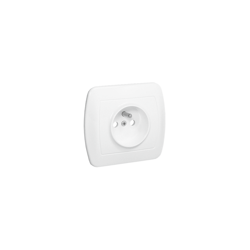 Simon Akord Gniazdo pojedyncze z/u 16A IP20 białe AGZ1e/11