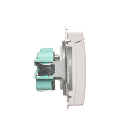 Simon Basic Gniazdo bryzgoszczelne pojedyncze z/u 16A IP44 z klapką pełną BMGZ1B.01/11