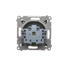 Simon 54 Gniazdo wtyczkowe z uziemieniem i przesłonami (moduł) 16A 250V zaciski śrubowe czarny mat DGZ1Z.01/49