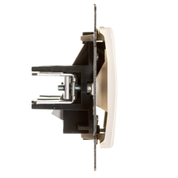 VALENA Gniazdo telefoniczne podwójne RJ11 kremowe 774339