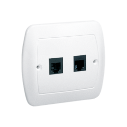 SIMON AKORD Gniazdo telefoniczne RJ11 podwójne WMAT-4320xx-1013