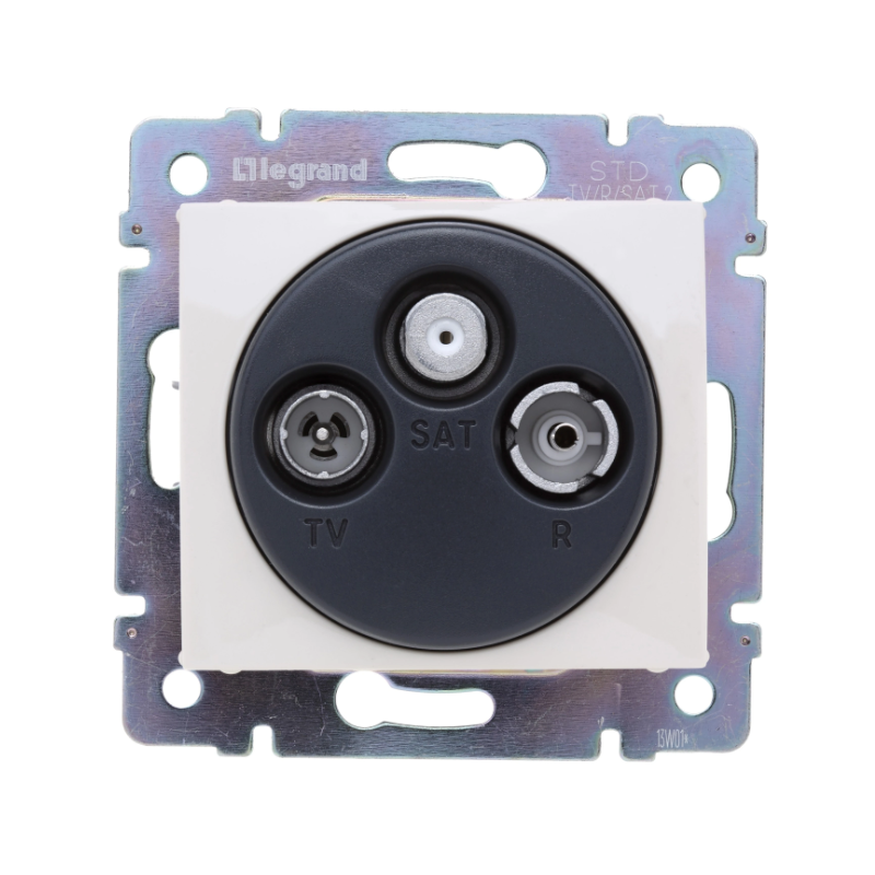 VALENA Gniazdo antenowe RTV/SAT końcowe kremowe 774336