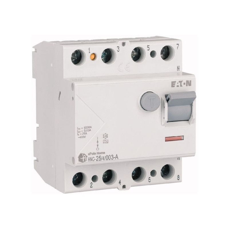 Wyłącznik różnicowoprądowy 4P 25A 30mA Typ AC HNC-25/4/003