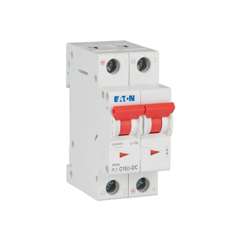 PL7-C10/2-DC – Wyłącznik nadprądowy 10A 2P DC C 10kA | Symbol 264900 | EATON