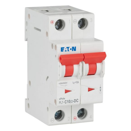 PL7-C10/2-DC – Wyłącznik nadprądowy 10A 2P DC C 10kA | Symbol 264900 | EATON