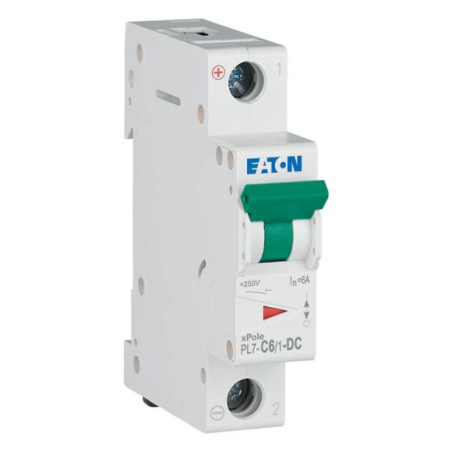 PL7-C6/1-DC – Wyłącznik nadprądowy 6A 1P DC C 10kA | Symbol 264886 | EATON