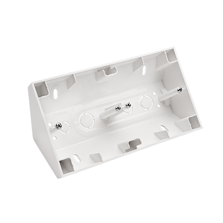 Puszka natynkowa narożna 2-krotna SIMON 54 PREMIUM biała | KONTAKT SIMON| Elgra Bytom