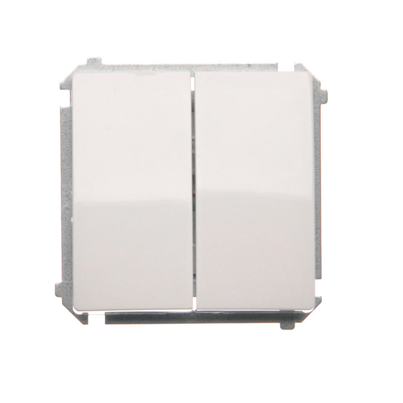 Łącznik schodowy podwójny SIMON BASIC biały 10AX | Elgra Bytom