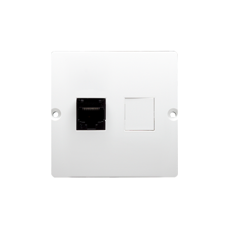 Gniazdo komputerowe SIMON BASIC RJ45 kat. 5e biały |KONTAKT SIMON| Elgra Bytom