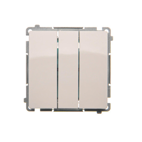 SIMON BASIC WMUL-020xx1-1011 Łącznik potrójny (moduł) 10AX, 250V~, szybkozłącza  biały