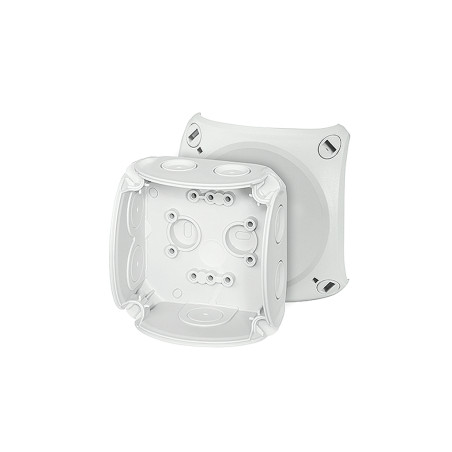 Puszka wewnętrzna, szara, IP 66, z dławnicami membran., 93x93x62mm, bez zacisków| Hensel Polska | Elgra Bytom